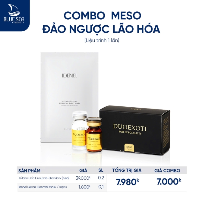 Combo Meso đảo ngược lão hóa